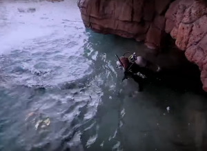 Man builds dive site in his own backyard