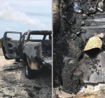 Auto brandt uit op Bonaire na ontploffing zuurstof tank