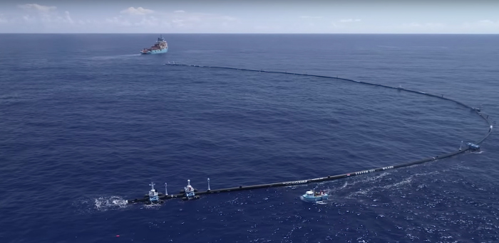 Eerste resultaten nieuwe veegarm Ocean Clean Up
