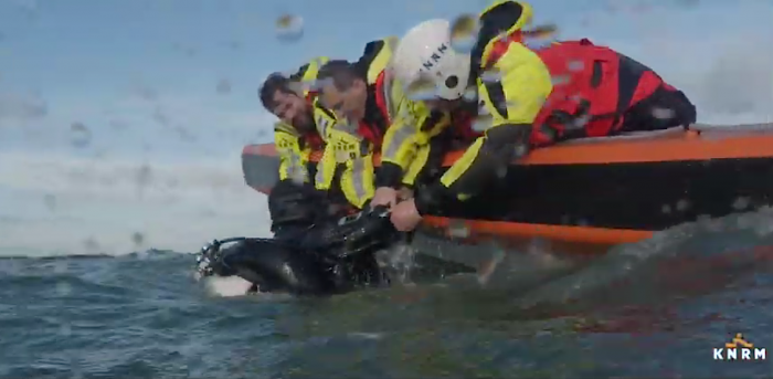 De redding van duikers. Oefening KNRM 2019