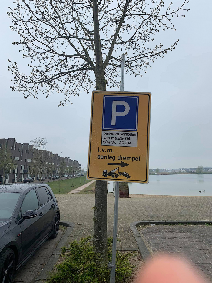 Tijdelijk parkeerverbod bij Groote Wielen