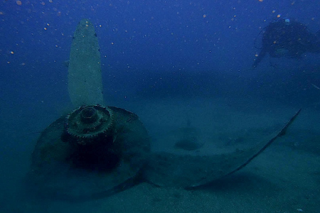 Messerschmitt. Een van de mooiste duikstekken op Kreta